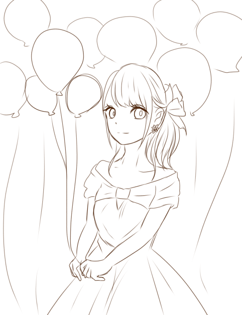 風船と花嫁