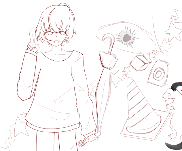 Eveさん（線画）