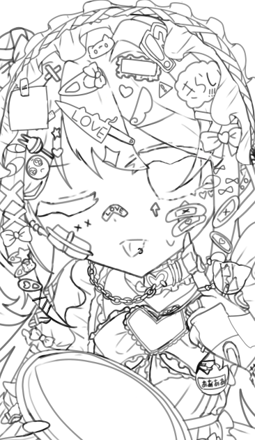 線画〜‼︎‼︎