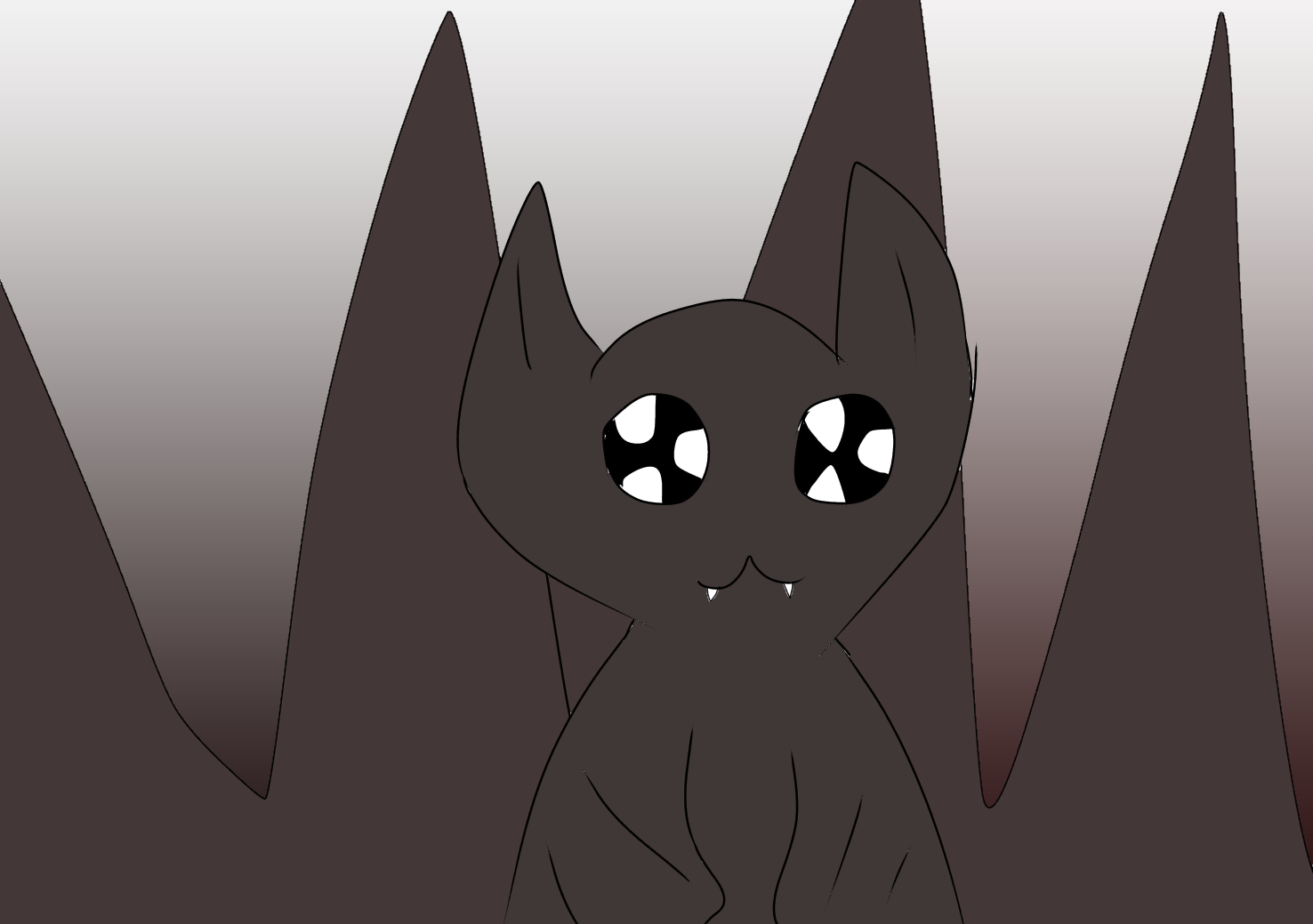 летучая мышка - ibisPaint