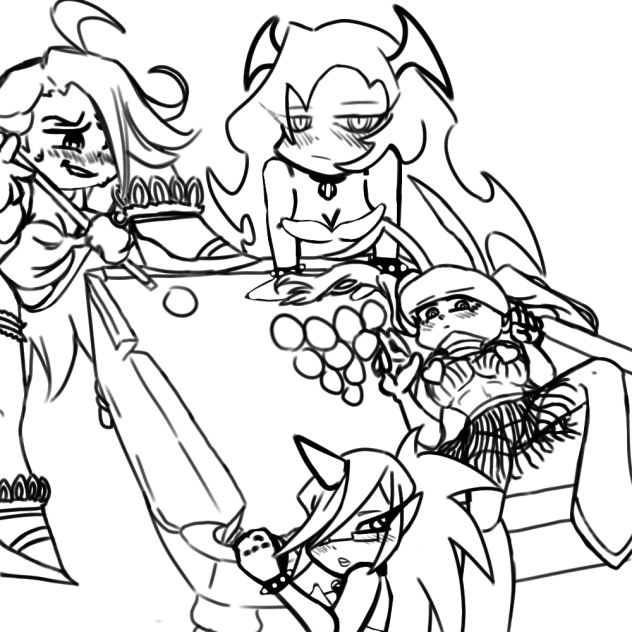 panty and stocking pool table wip
