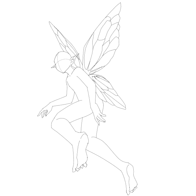 fairy pose 1