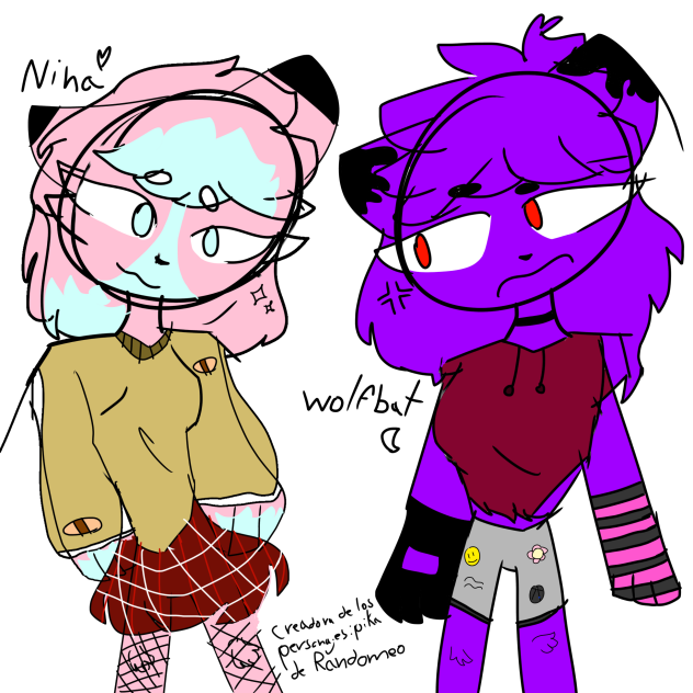 Wolfbat y nina uwu