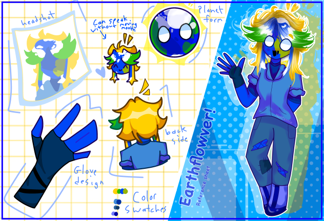 Earthflowver ref sheet