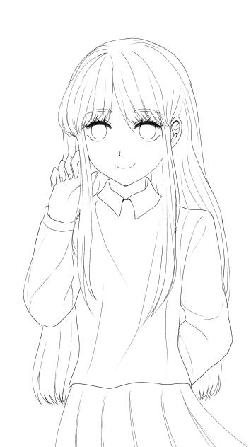 Hey cutie pie ❤️ (lineart)