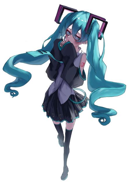 初音ミクちゃん描いた。