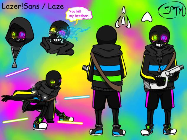 Lazer!Sans ; Laze design