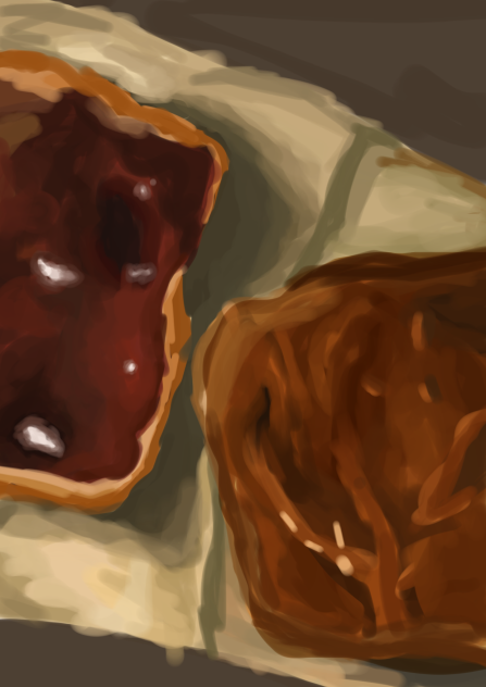 Da bread with Dajam and peanut 🥜