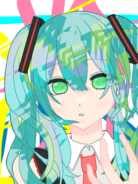 フリー線画塗った