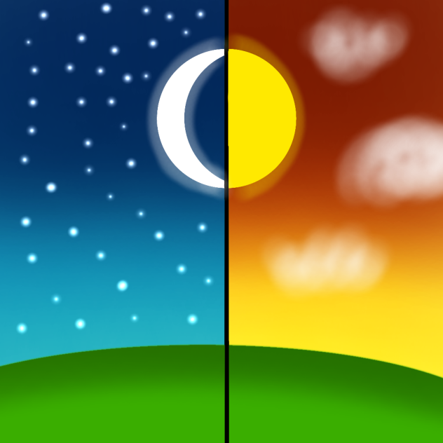 the night & the sunset