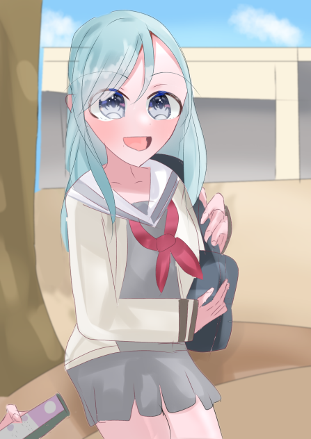 志歩に話しかける雫