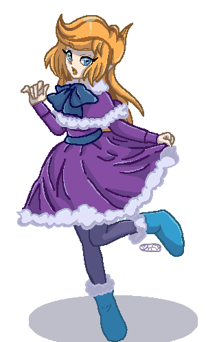 Lula in her Fluffy Dress