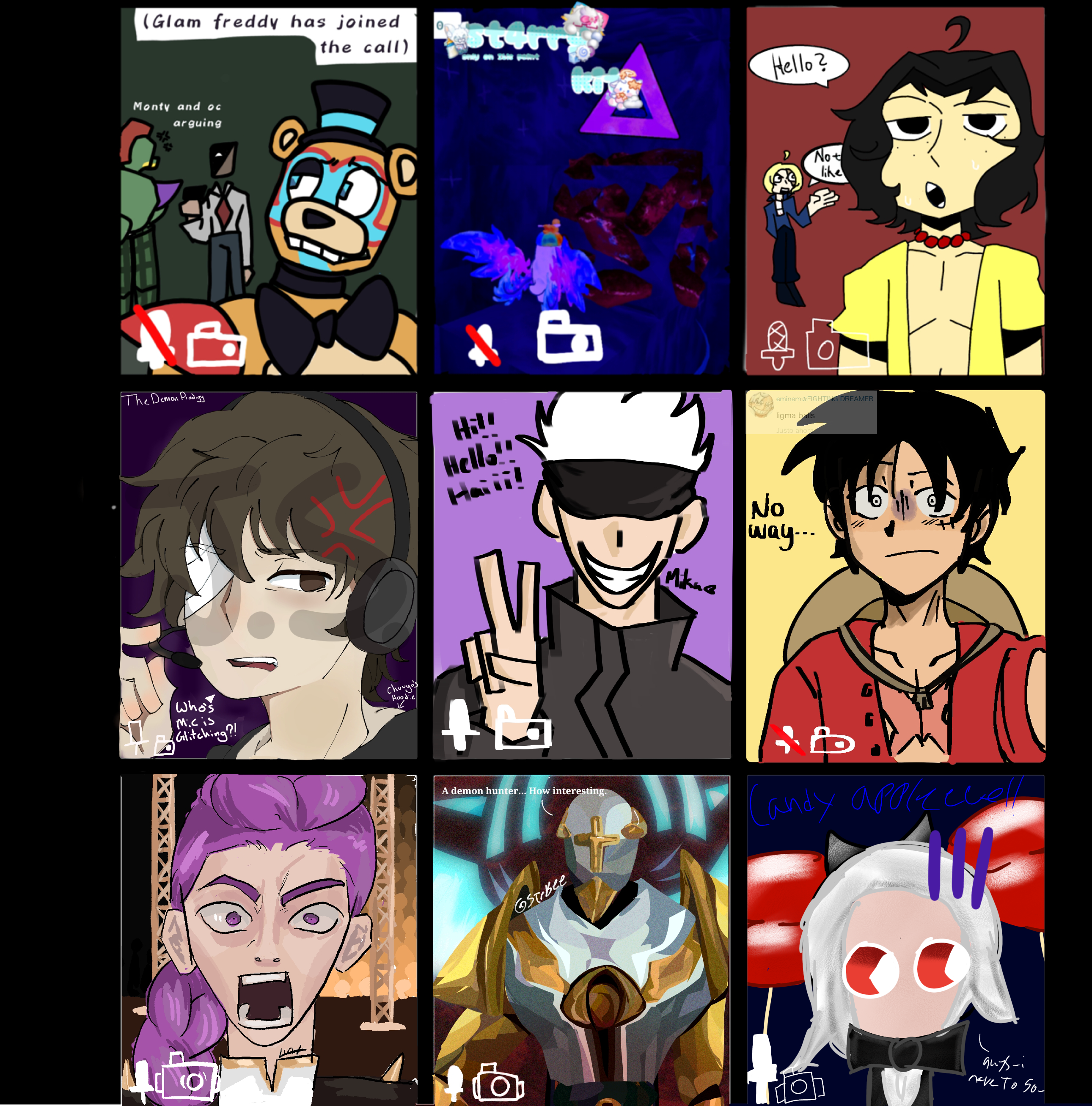 Zoom call collab - ibisPaint