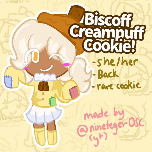 biscoff creampuff cookie - oc