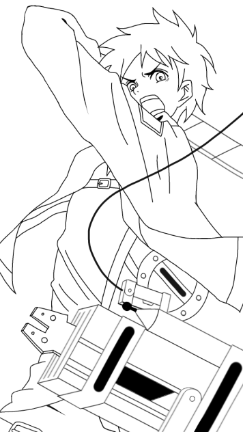 エレン 線画 - ibisPaint