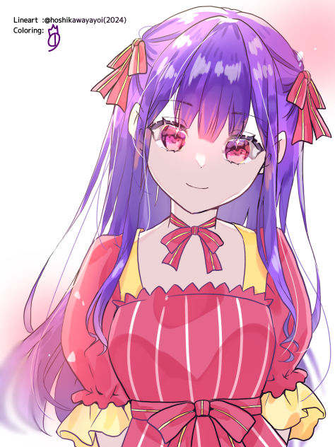 線画塗りました!