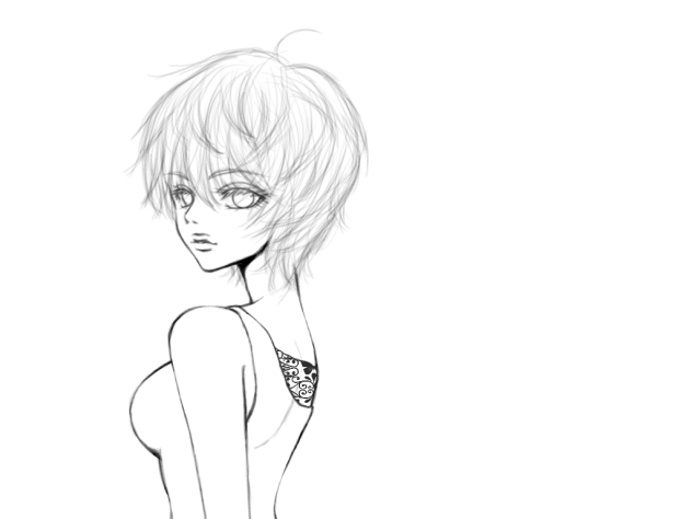 【線画】ショートカット