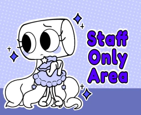 Staff only poster of maya