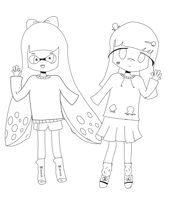 線画！