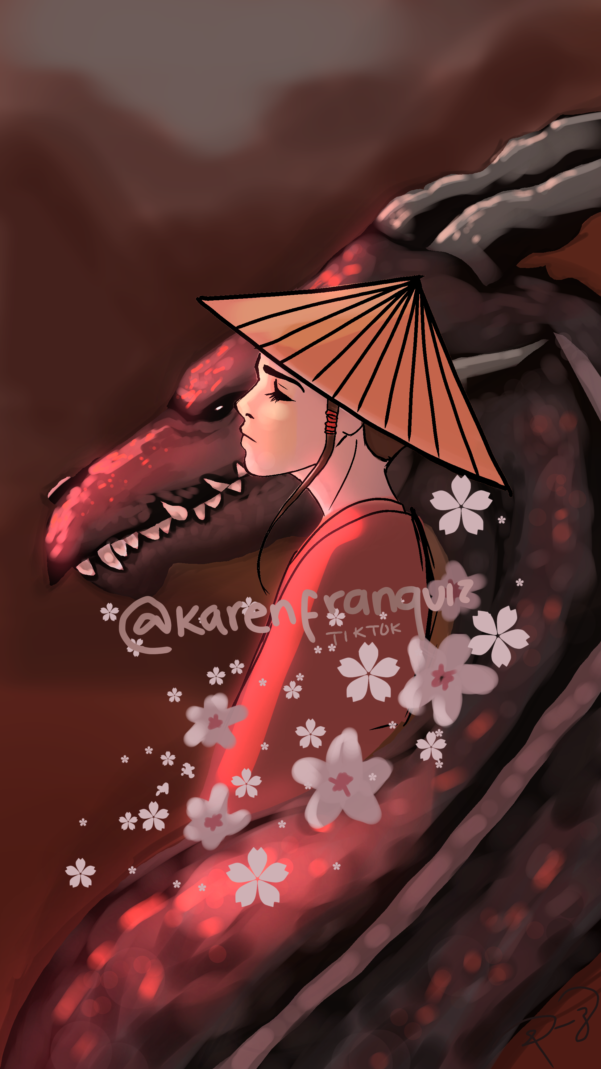 Admiring the fire - ibisPaint