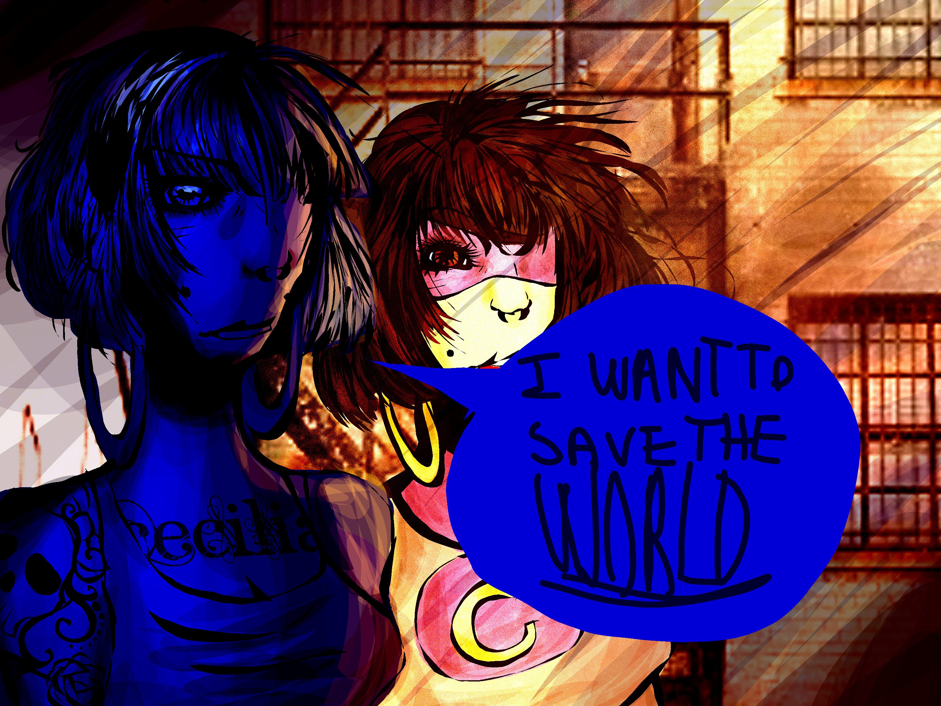 I want to save the world 🌎 - ibisPaint
