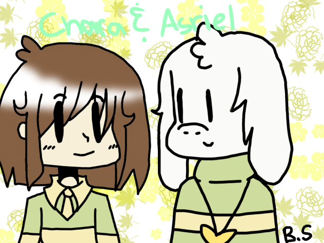 Chara and Asriel - ibisPaint