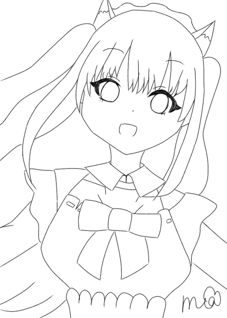 ゆきんこ 線画