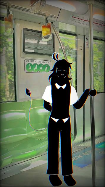 I just drew it on a picture of a train