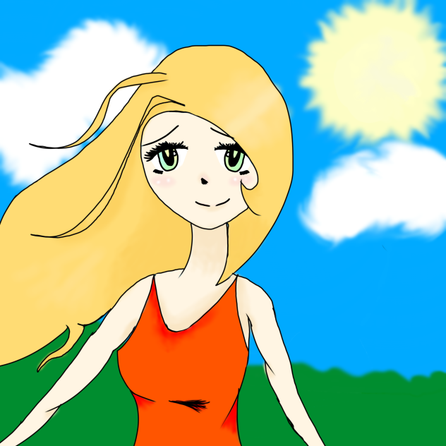 Girl in the Wind - ibisPaint