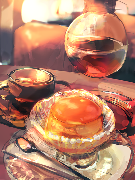 喫茶店のプリン　リメイク