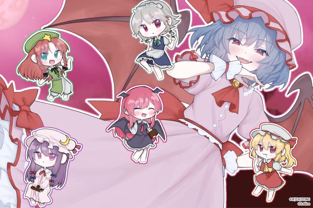 塗りマス　東方　紅魔館メンバー！！