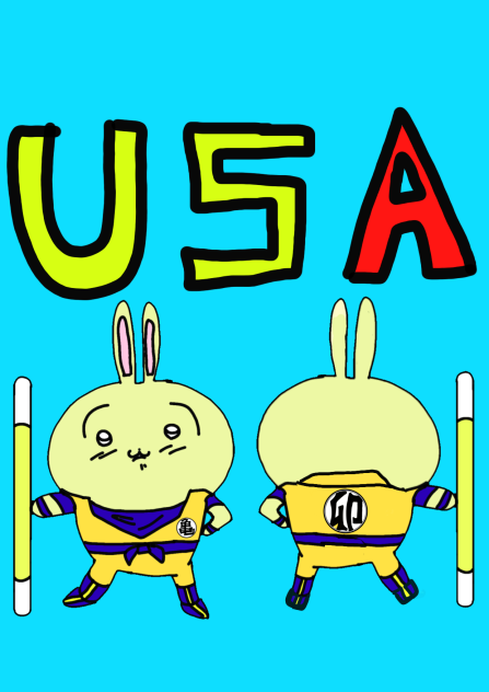 ちいかわ うさぎ×孫悟空