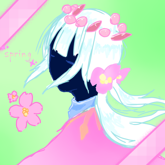 sky桜コーデ落描き