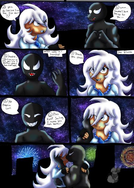 venom x snowdrop comic 🖤💙🩵