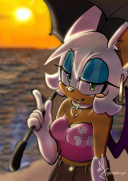 Rouge the Bat fanart redesign