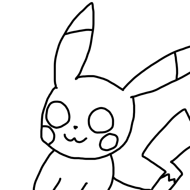 #ピカチュウ#線画#塗ってーー