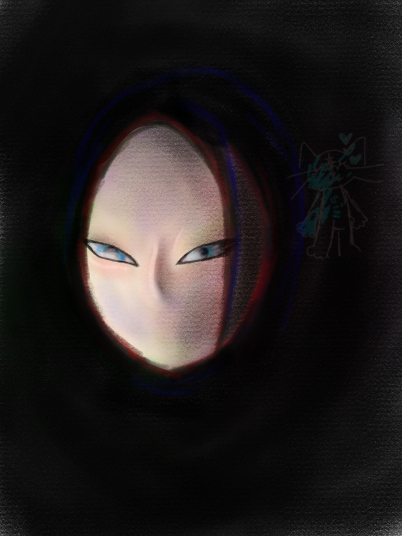 idk I was using random paint brushes - ibisPaint