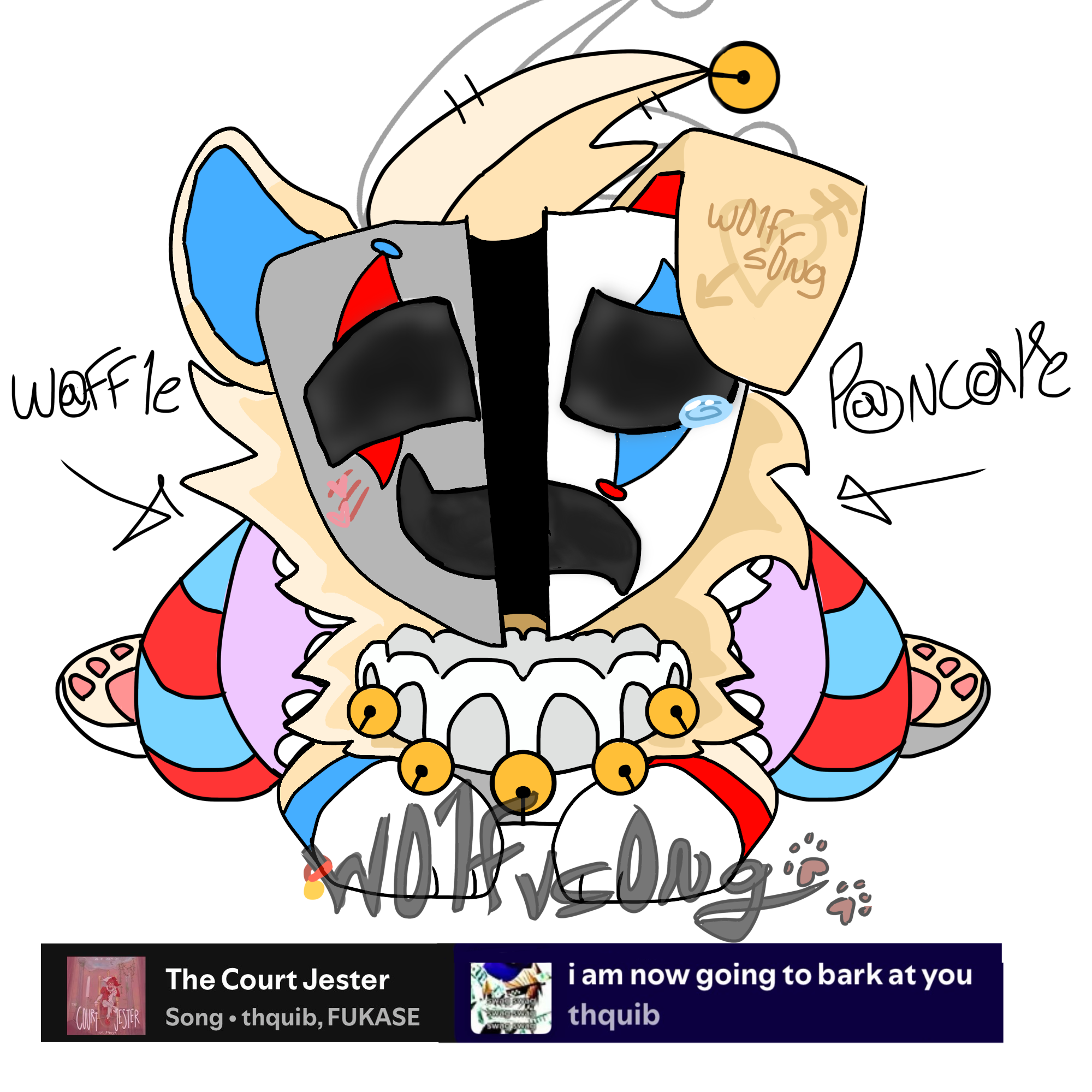 jester dog 🎭🐶 - ibisPaint