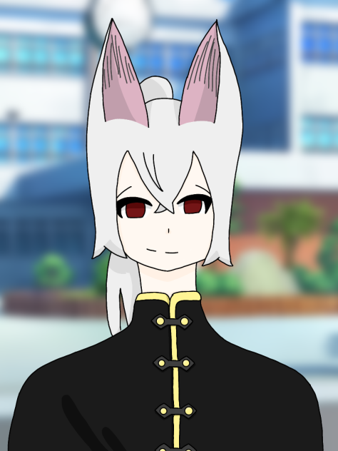 Kenji in school uniform
