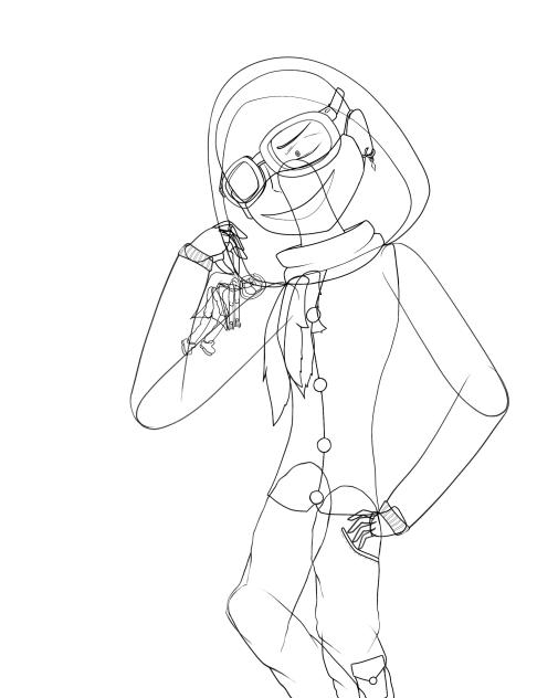 Vexil Holding Vitch (outline)