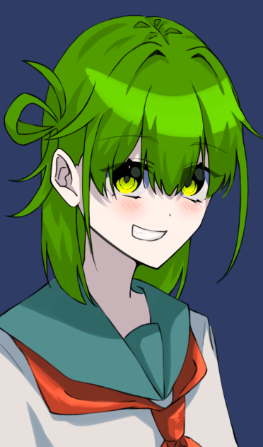 ニカッ