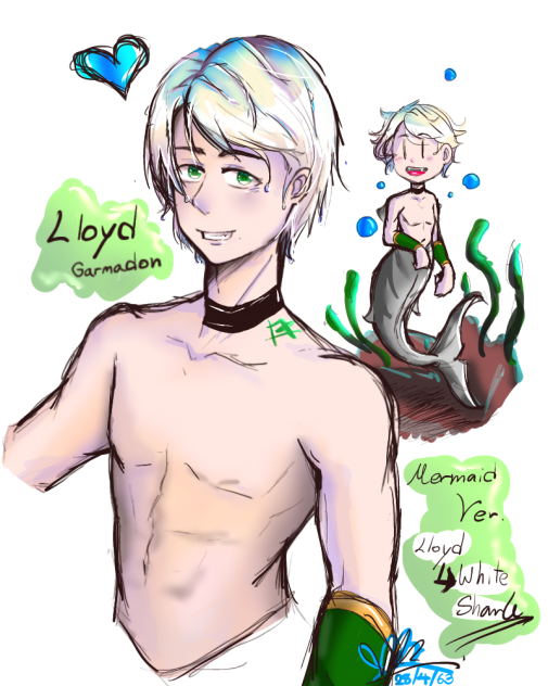 MermaidNinjago1 lloyd - ibisPaint