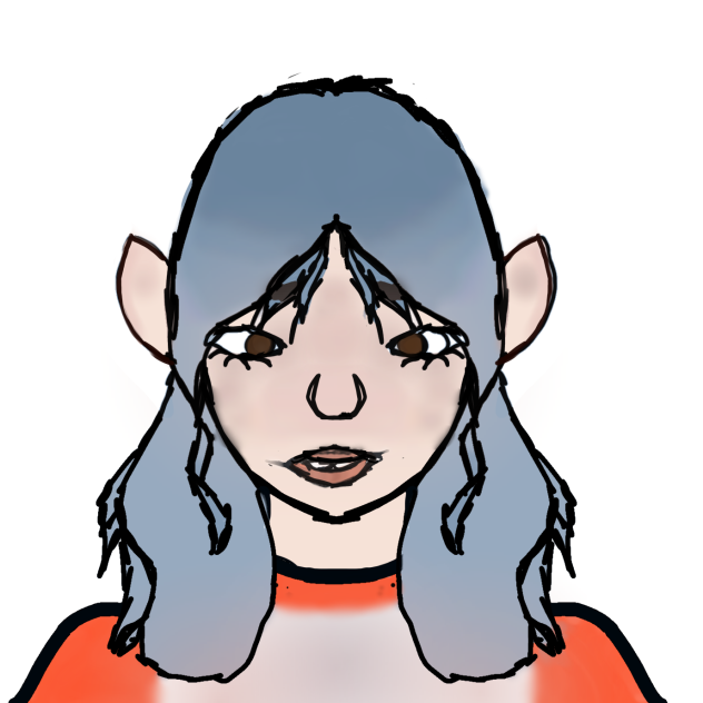 Crossed eyed girl
