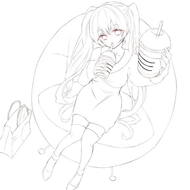 線画です✨✨