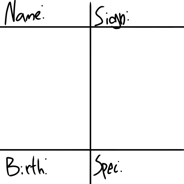 Fill this out for your character!