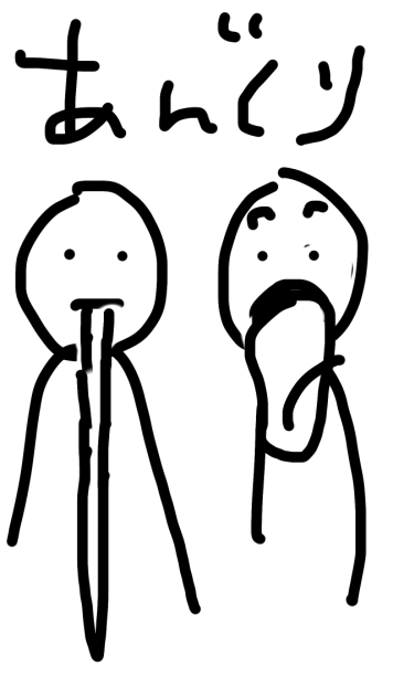 再生アニメ。あんぐり