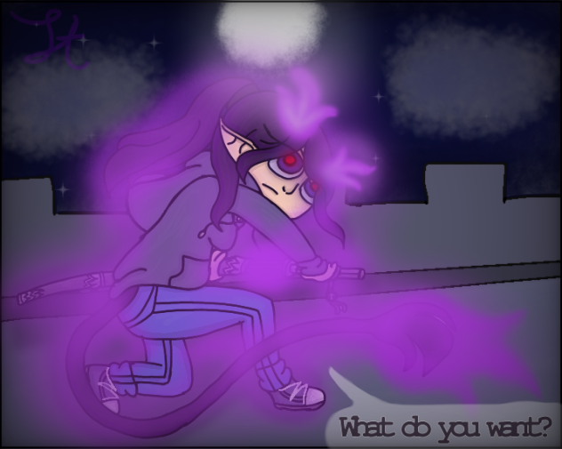 fake screen shot for blue exorist oc