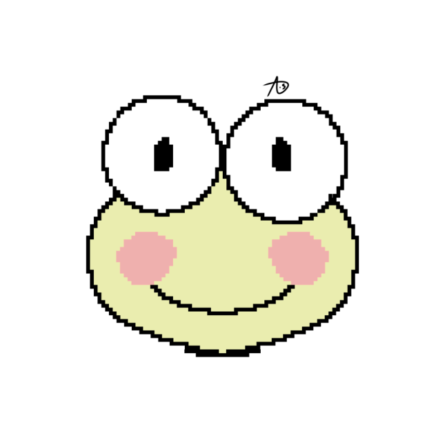 Keroppi pixel art