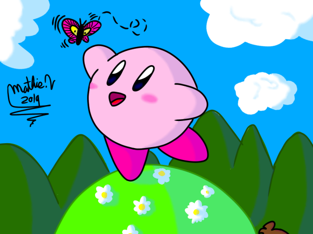 Kirby doing stuff