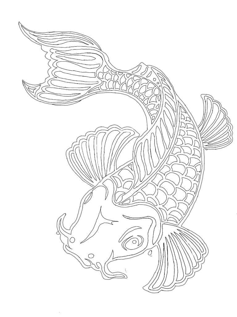Koi fish for you to download - ibisPaint